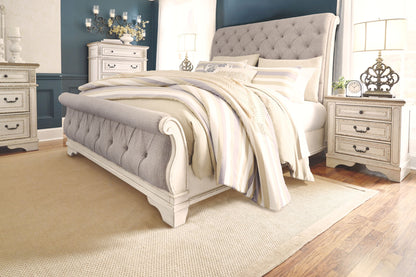 Realyn - Upholstered Sleigh Bed - The Sleep Loft - Online Mattress Showroom NYC