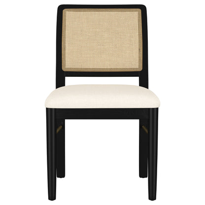 Arini 5-piece Round Dining Table Set Sand Wash and Black