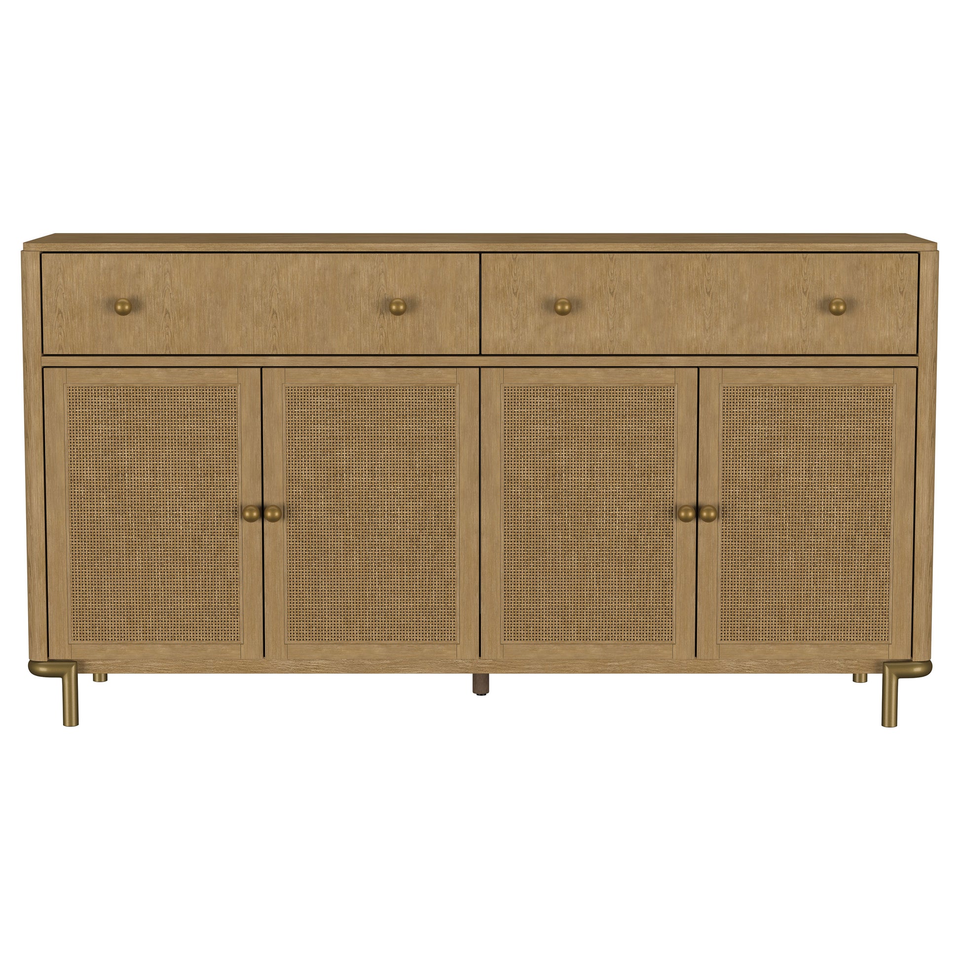 Arini 2-drawer Cane Door Dining Sideboard Server Sand Wash