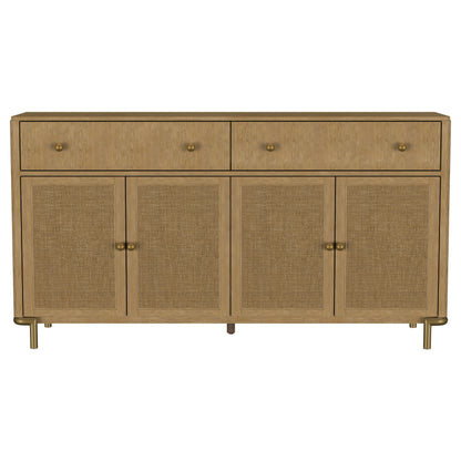 Arini 2-drawer Cane Door Dining Sideboard Server Sand Wash