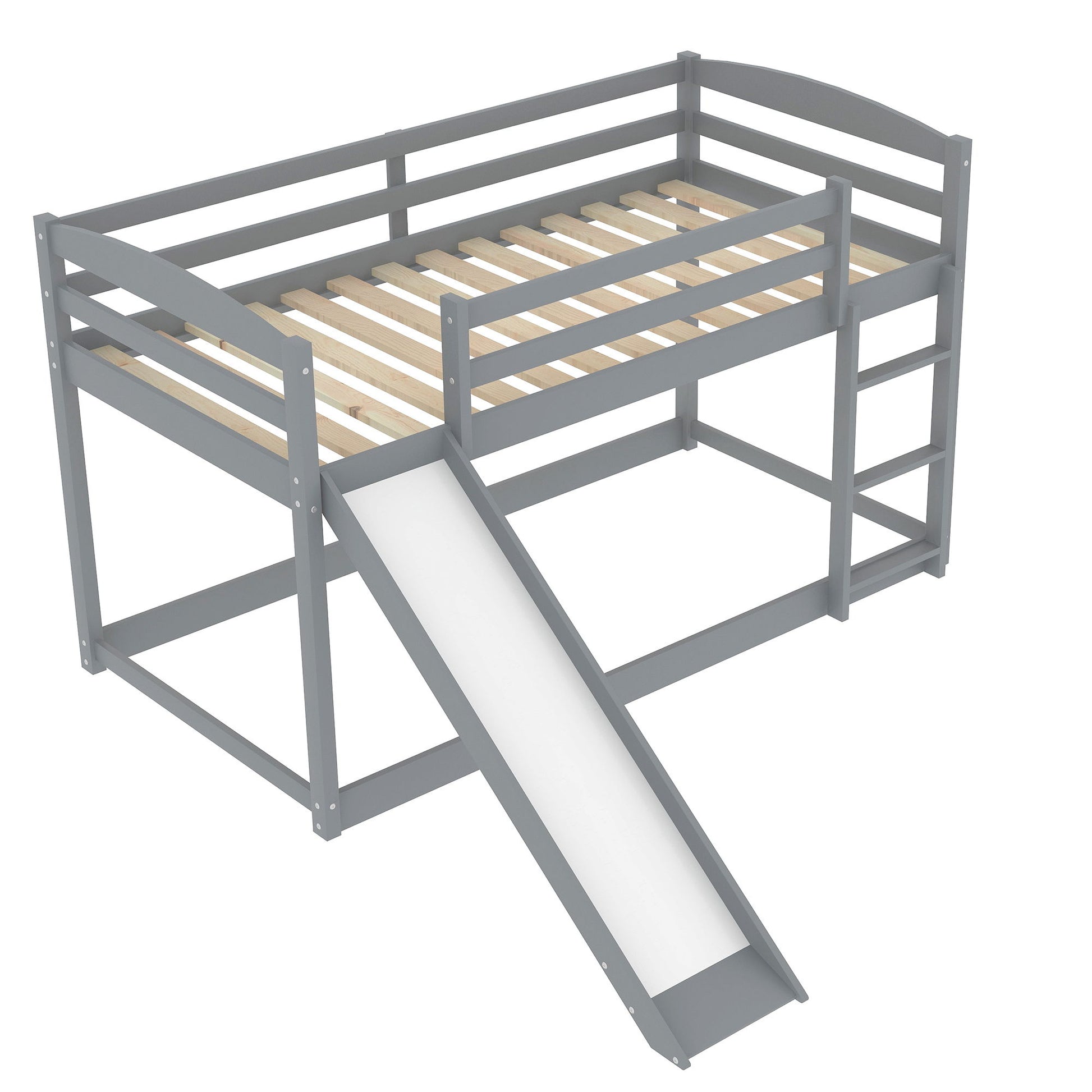 Durable Bunk Bed With Convertible Slide And Ladder - The Sleep Loft - Online Mattress Showroom NYC