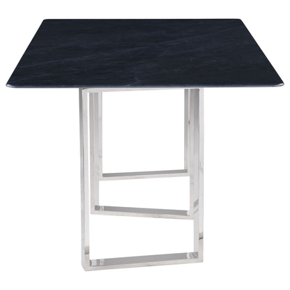 Desden 79-inch Rectangular Sintered Stone Dining Table Grey