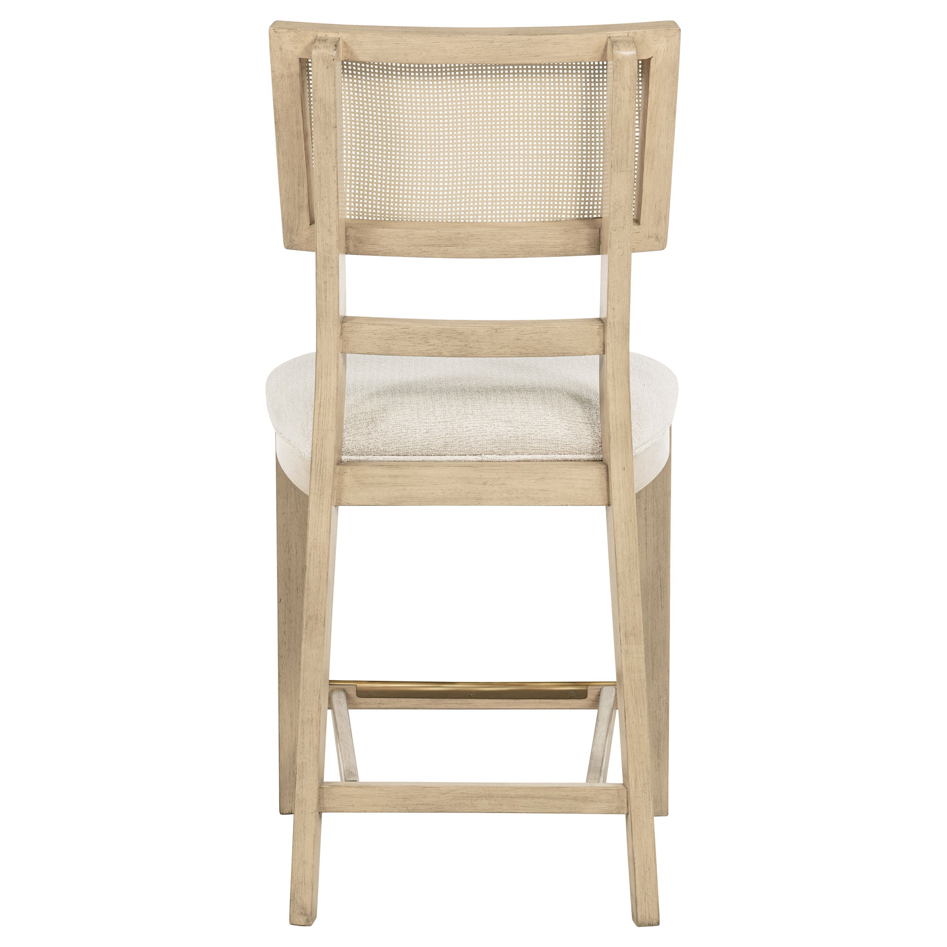 Kailani Rattan Cane Counter Side Chair Beige Oak (Set of 2)