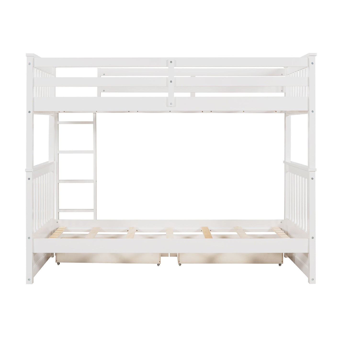 Bunk Bed With Ladders And 2 Storage Drawers - The Sleep Loft - Online Mattress Showroom NYC