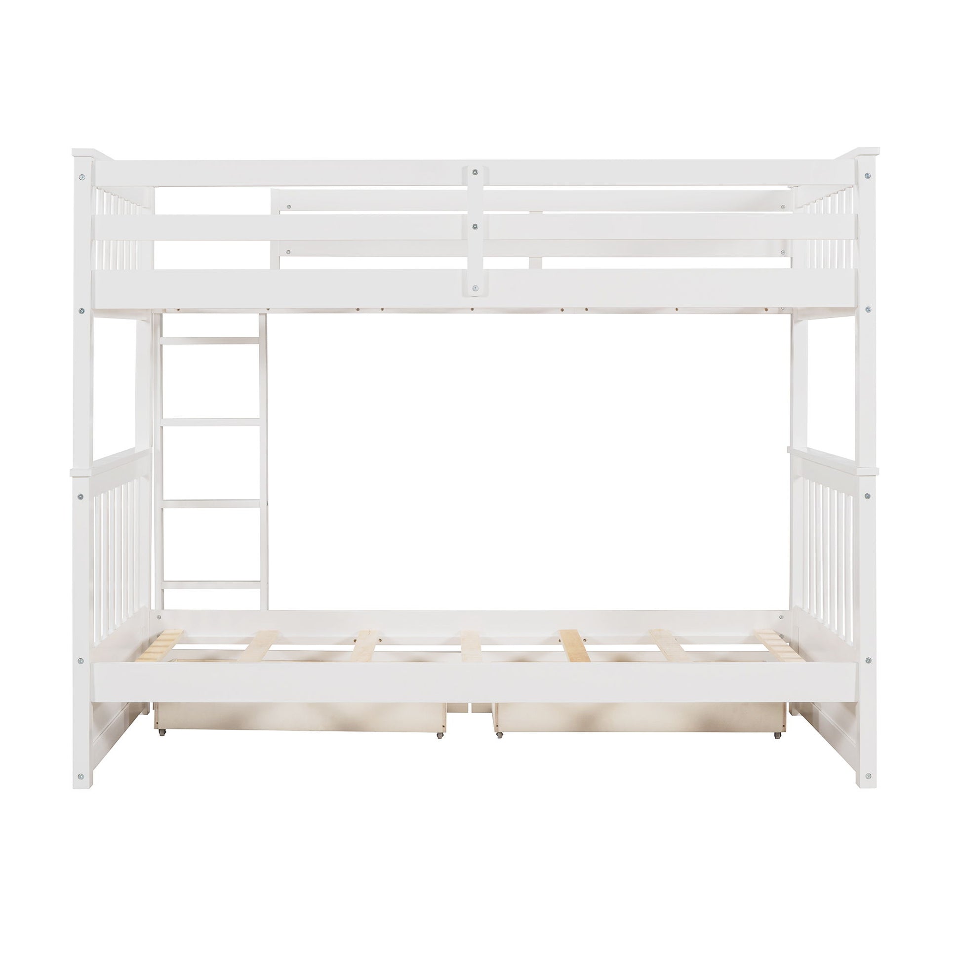 Bunk Bed With Ladders And 2 Storage Drawers - The Sleep Loft - Online Mattress Showroom NYC