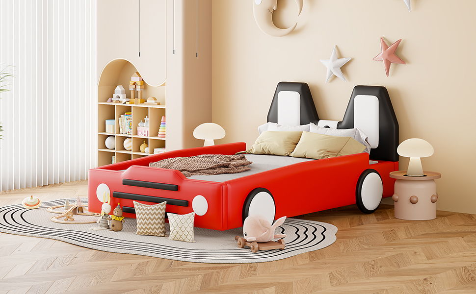 High Quality Race Car Shaped Platform Bed & Wheels - The Sleep Loft - Online Mattress Showroom NYC