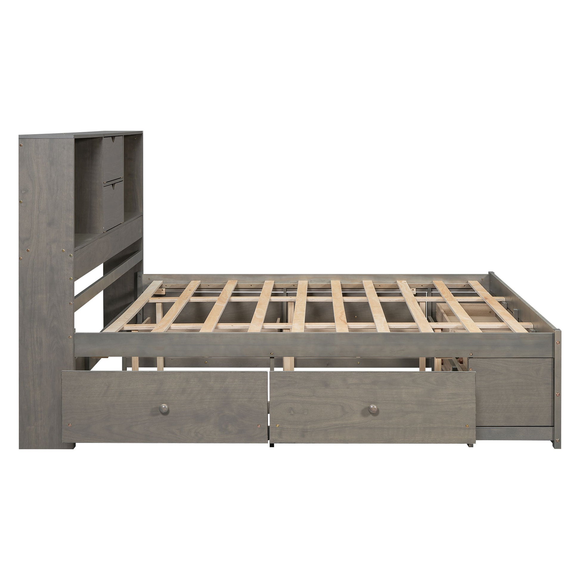 Platform Bed With Storage Headboard And 8 Drawers - The Sleep Loft - Online Mattress Showroom NYC