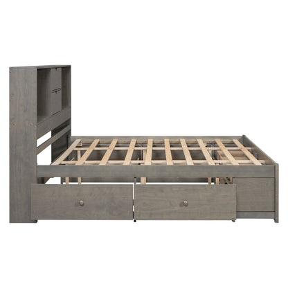 Platform Bed With Storage Headboard And 8 Drawers - The Sleep Loft - Online Mattress Showroom NYC
