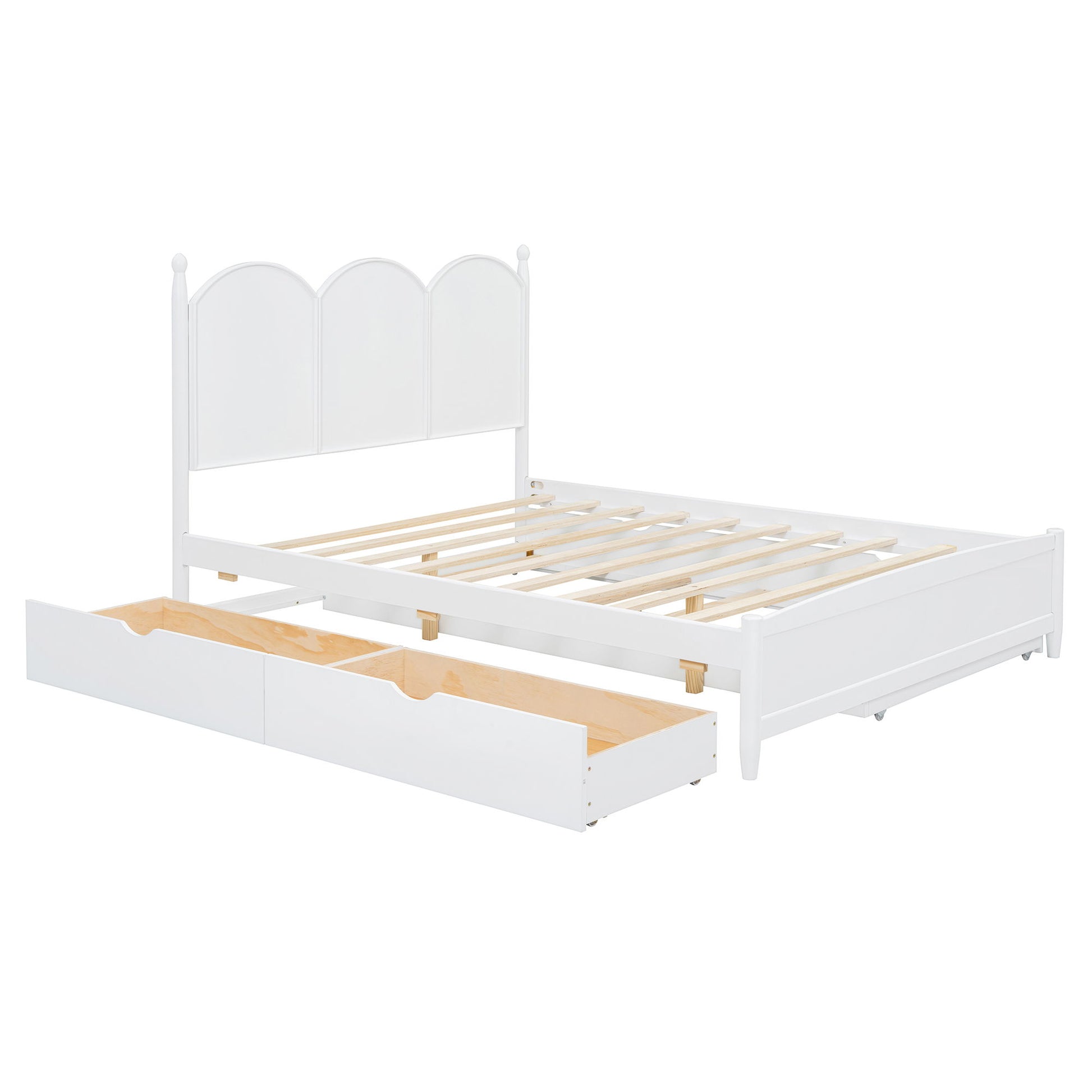 Platform Bed With With 2 Big Drawers And Trundle - The Sleep Loft - Online Mattress Showroom NYC