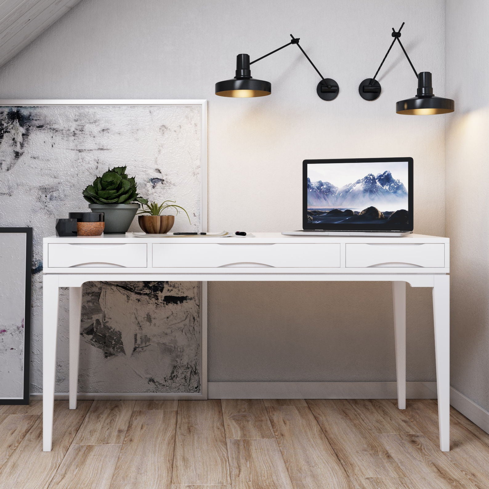 Harper - Handcrafted Desk - The Sleep Loft - Online Mattress Showroom NYC