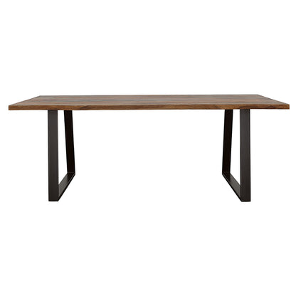Ditman 80-inch Live Edge Dining Table Grey Sheesham