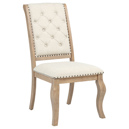 Brockway Upholstered Dining Chair Barley Brown (Set of 2)