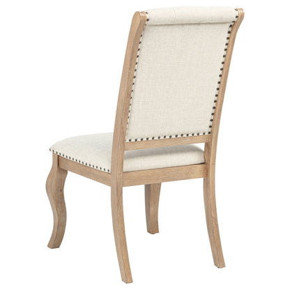 Brockway Upholstered Dining Chair Barley Brown (Set of 2)