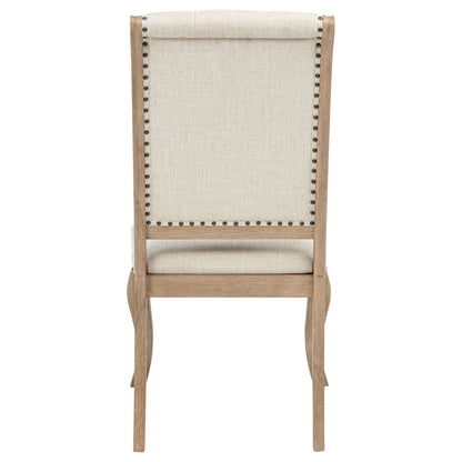 Brockway Upholstered Dining Chair Barley Brown (Set of 2)