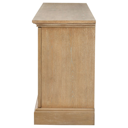 Brockway 4-door Dining Sideboard Buffet Cabinet Barley Brown
