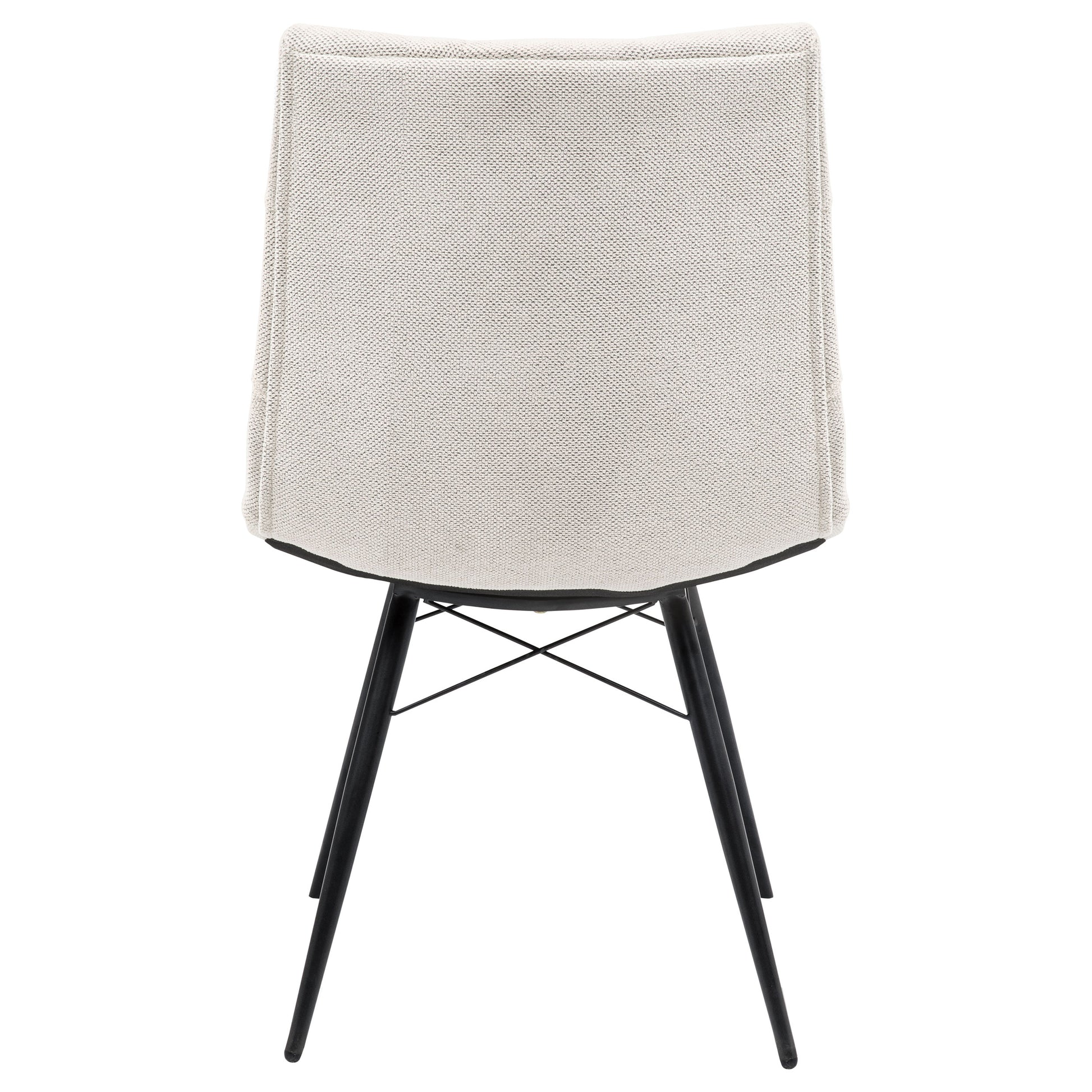 Aiken Fabric Upholstered Dining Side Chair Saddle Stone White (Set of 4)