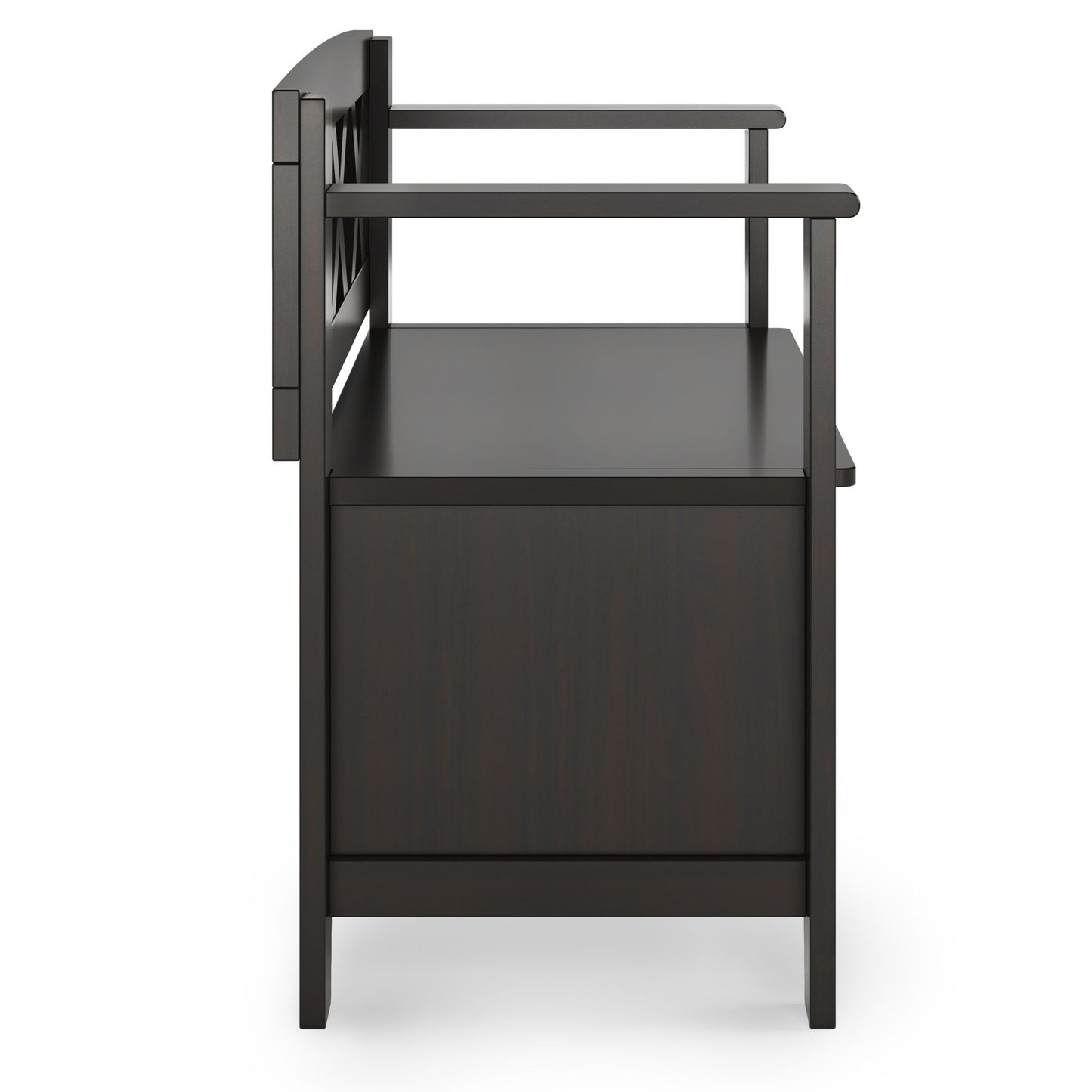 Amherst - Small Transitional Entryway Storage Bench - The Sleep Loft - Online Mattress Showroom NYC