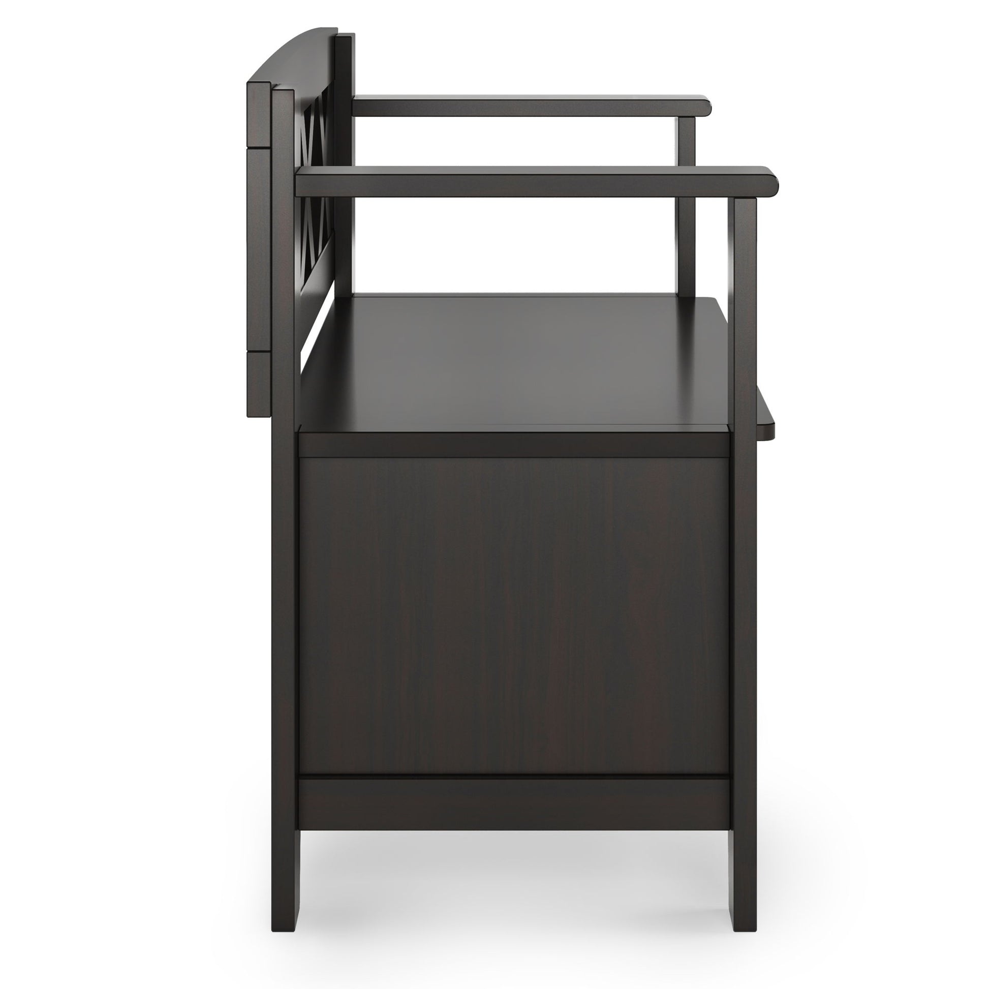 Amherst - Small Transitional Entryway Storage Bench - The Sleep Loft - Online Mattress Showroom NYC