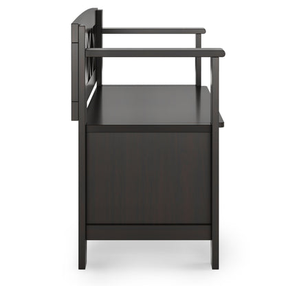 Amherst - Small Transitional Entryway Storage Bench - The Sleep Loft - Online Mattress Showroom NYC