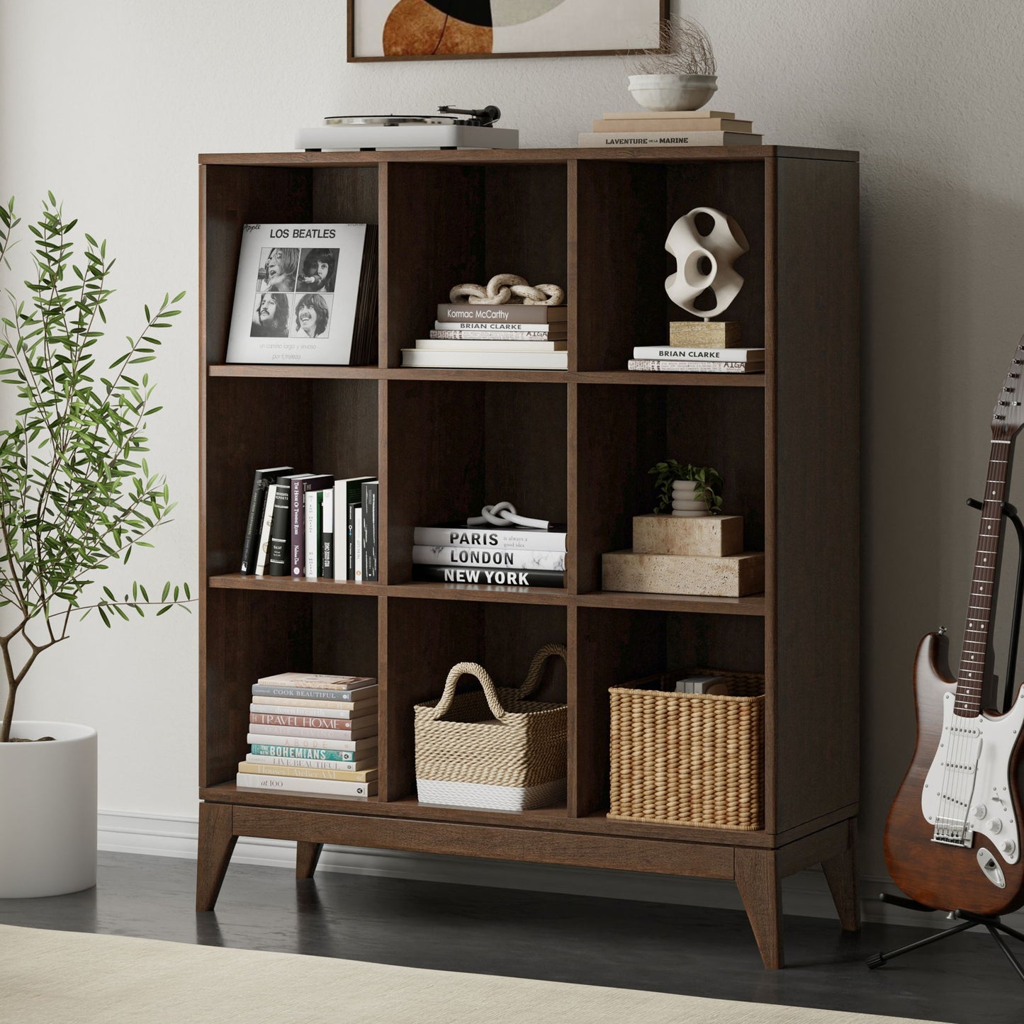 Harper - 9 Cube Storage - Walnut Brown - The Sleep Loft - Online Mattress Showroom NYC