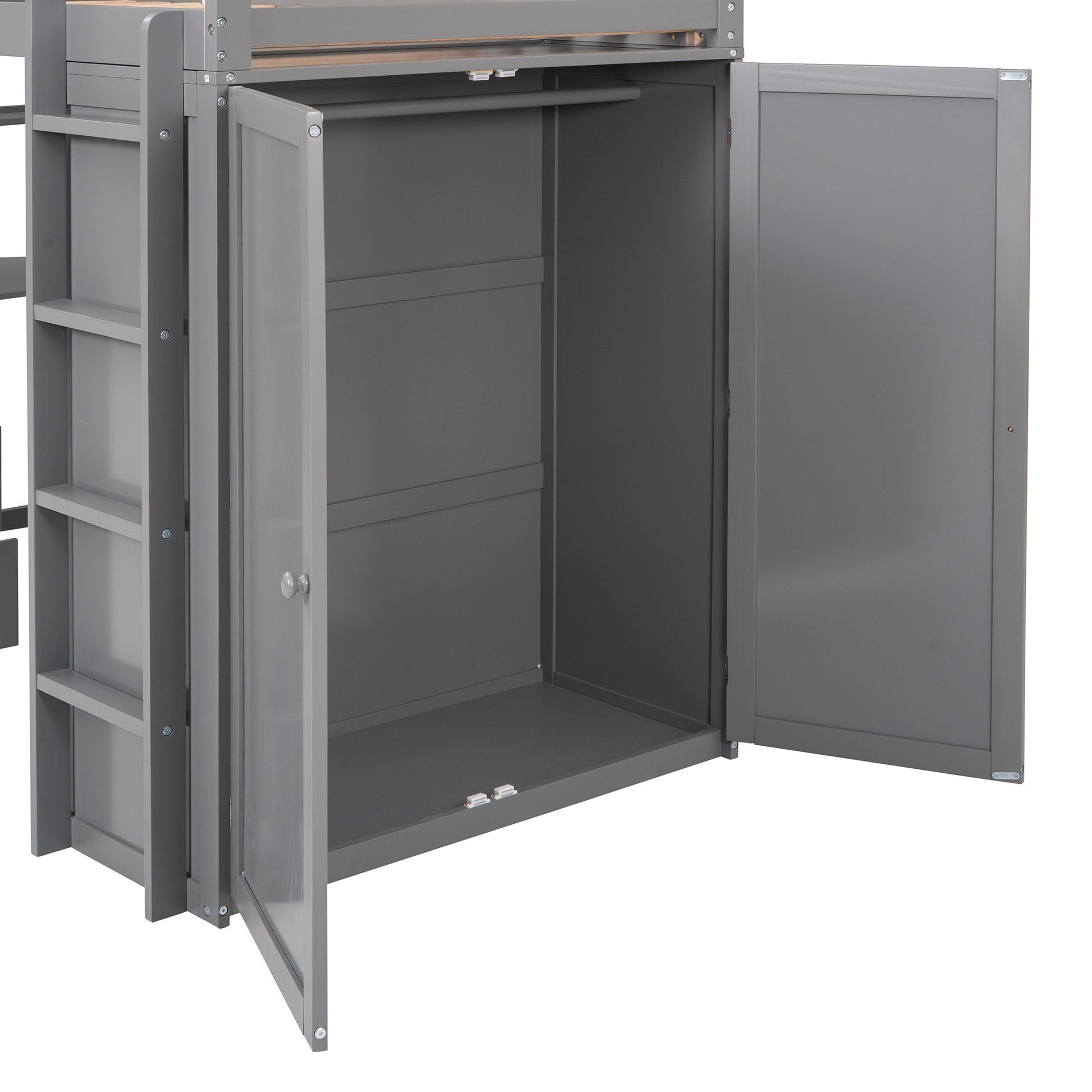 Loft Bed With Drawers, Desk, And Wardrobe - The Sleep Loft - Online Mattress Showroom NYC