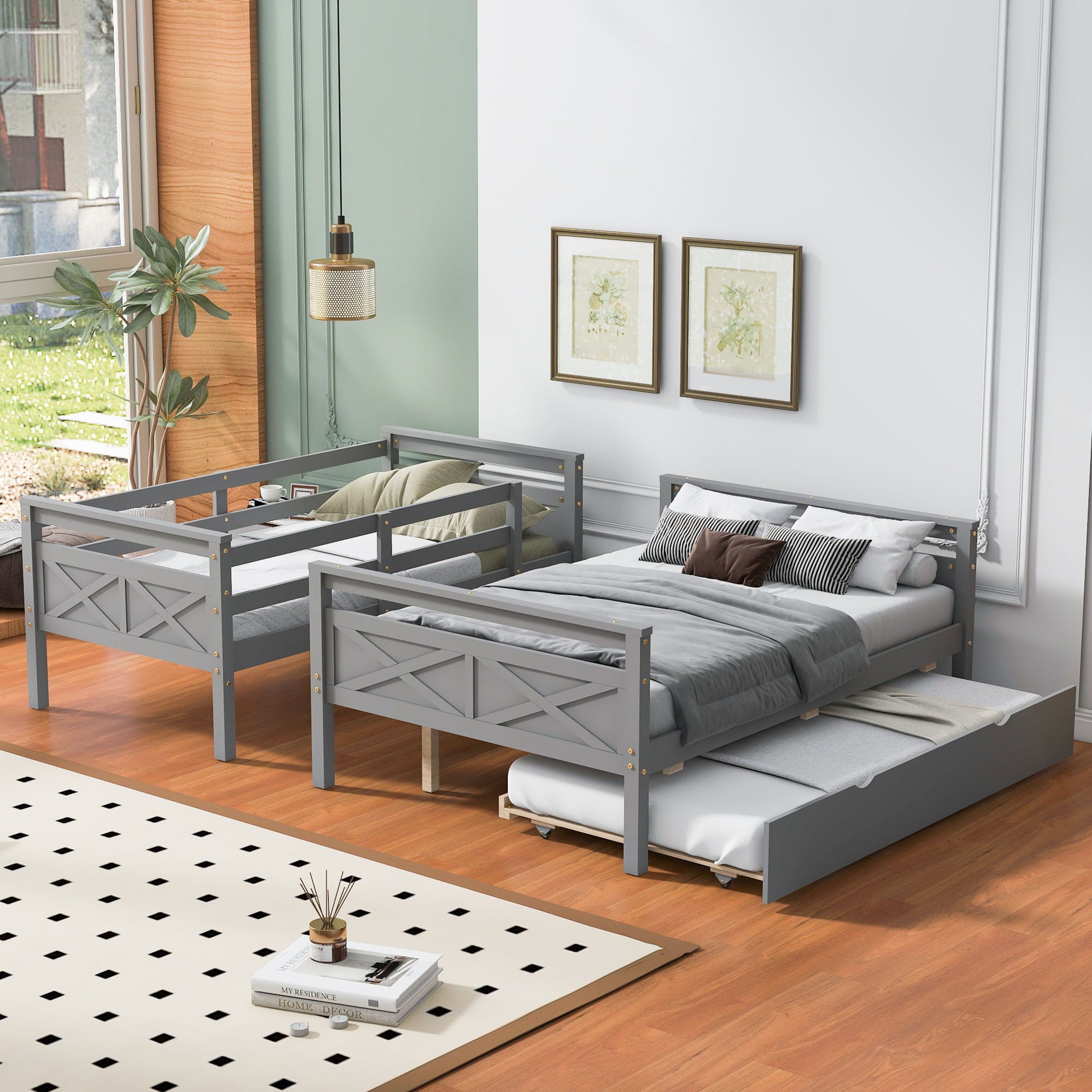 Bunk Bed With Ladder And Safety Guardrail - The Sleep Loft - Online Mattress Showroom NYC