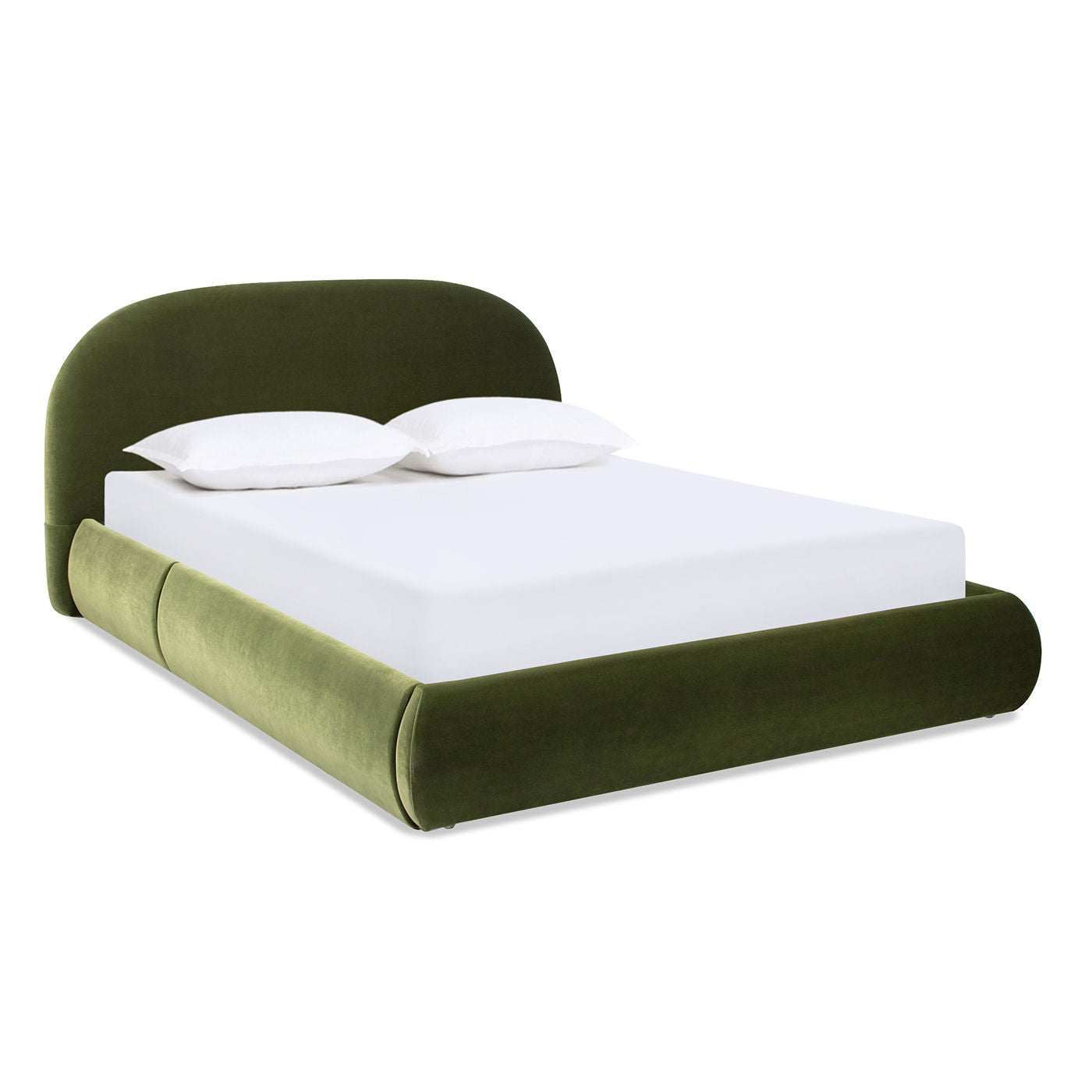 Archie Puffy Grounded - Upholstered Platform Bed - The Sleep Loft - Online Mattress Showroom NYC