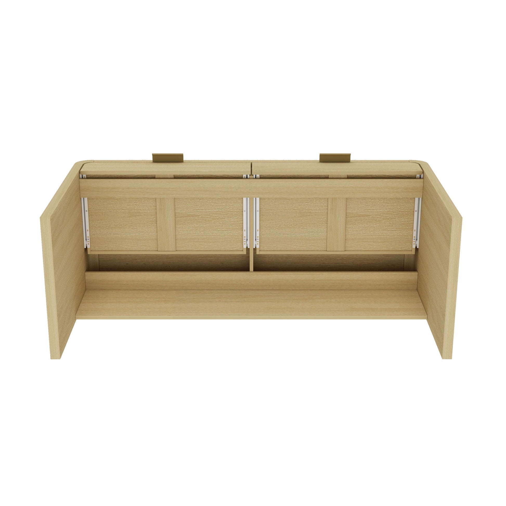Grace - Office Desk With 2 Drawers - Oak - The Sleep Loft - Online Mattress Showroom NYC