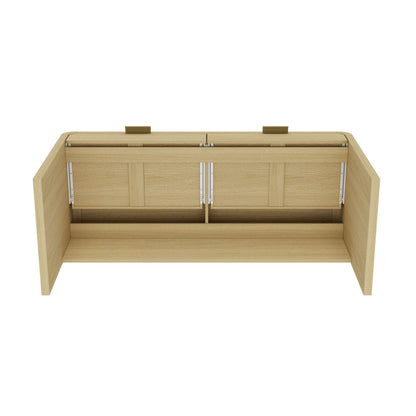 Grace - Office Desk With 2 Drawers - Oak - The Sleep Loft - Online Mattress Showroom NYC