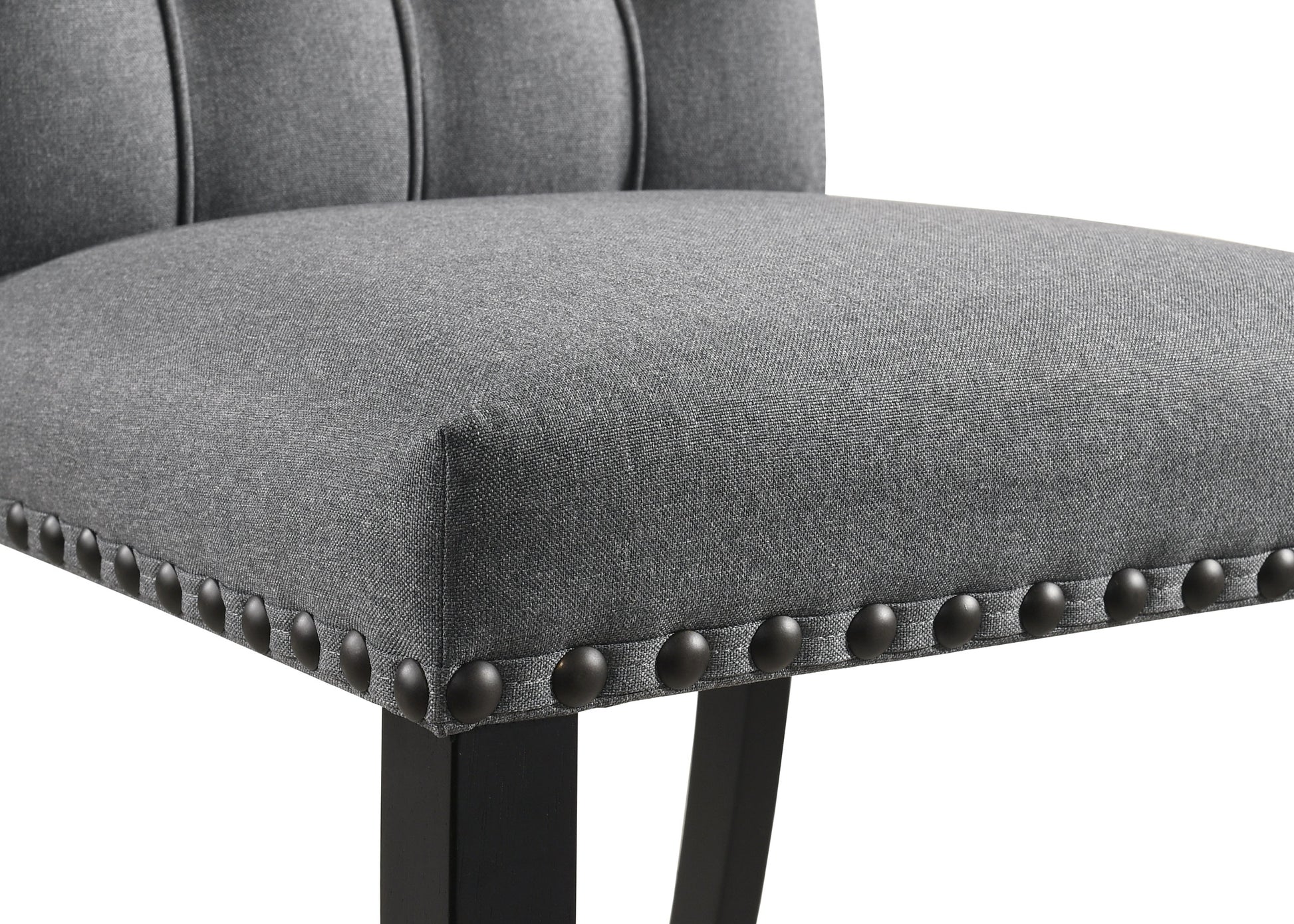Alana Fabric Upholstered Dining Side Chair Grey (Set of 2)