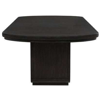 Leandro 9-piece Rectangular Dining Table Set Burnished Black