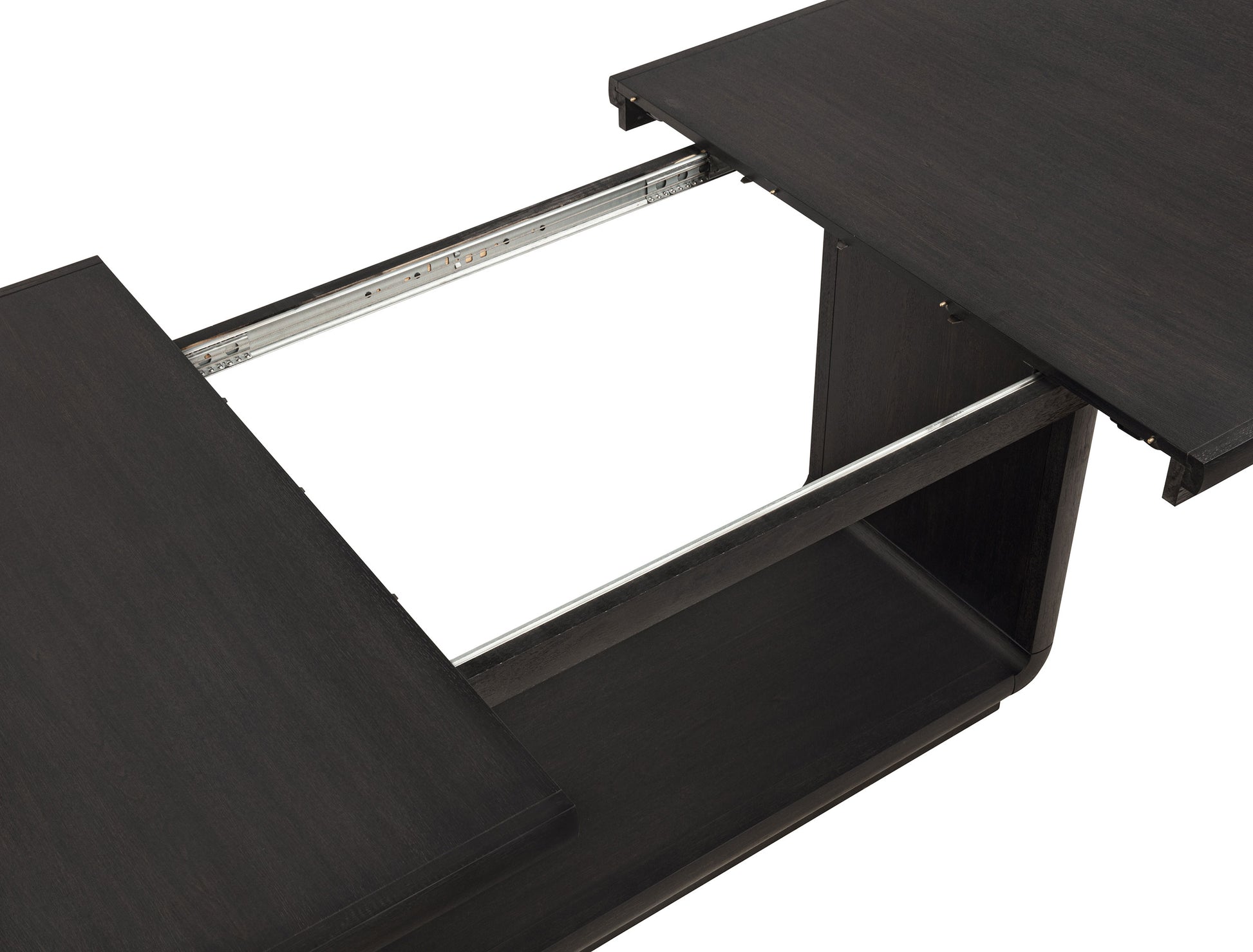 Leandro 78-inch Extension Dining Room Table Burnished Black