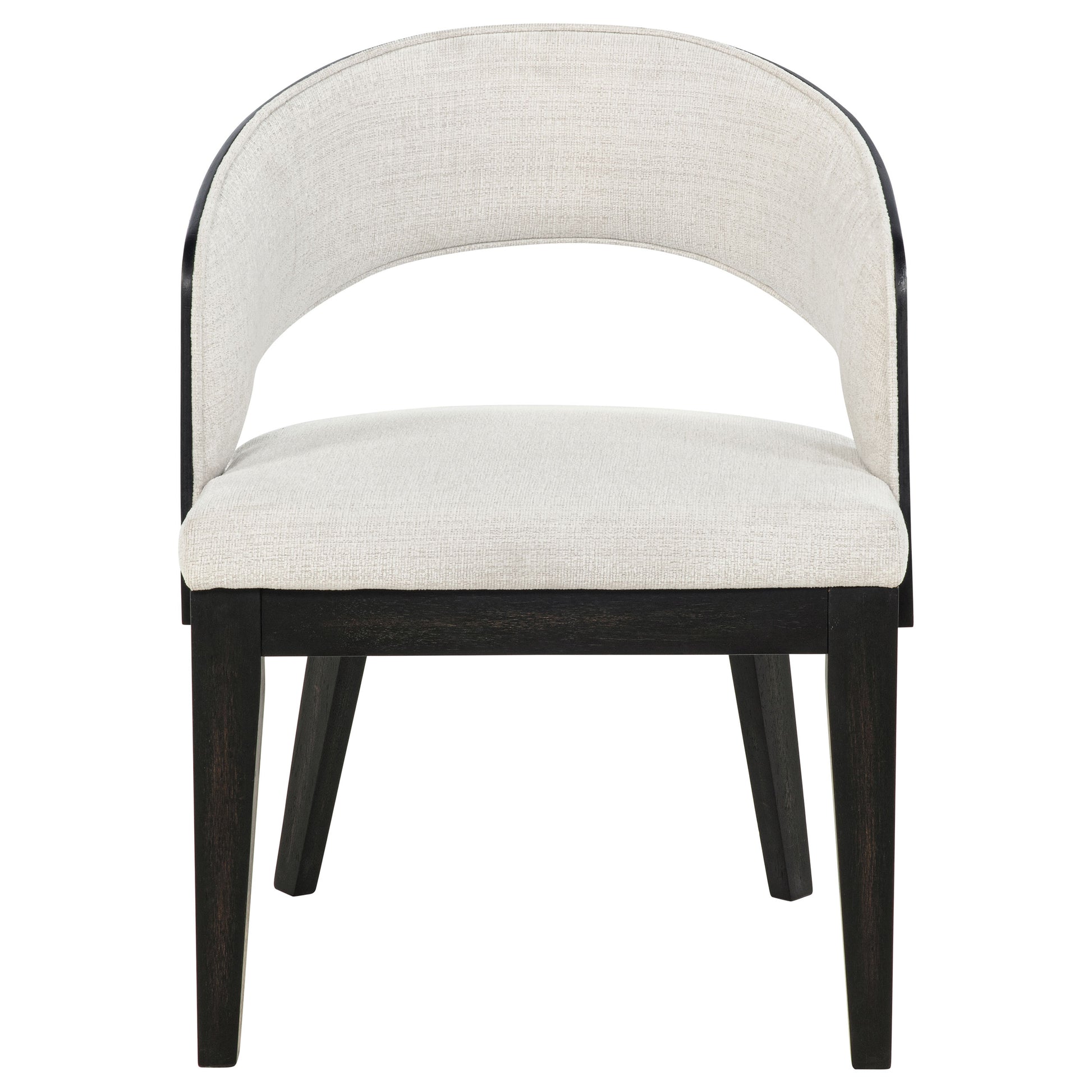 Leandro Upholstered Dining Arm Chair Cream (Set of 2)