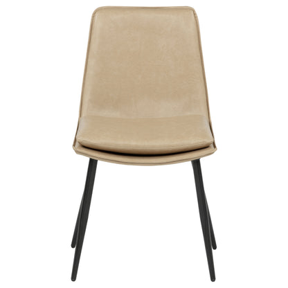 Ortega Upholstered Dining Side Chair Tan (Set of 2)