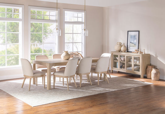 Solano 9-piece Extension Table Dining Set Weathered Mango - The Sleep Loft - Online Mattress Showroom NYC