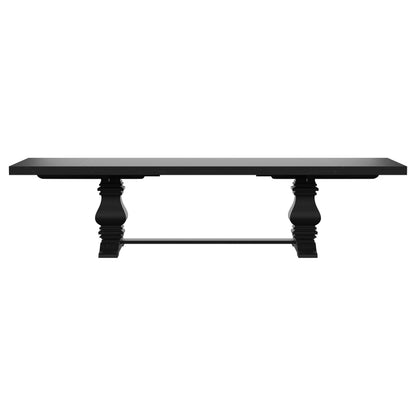 Florence 7-piece 126-inch Extension Dining Table Set Distressed Black