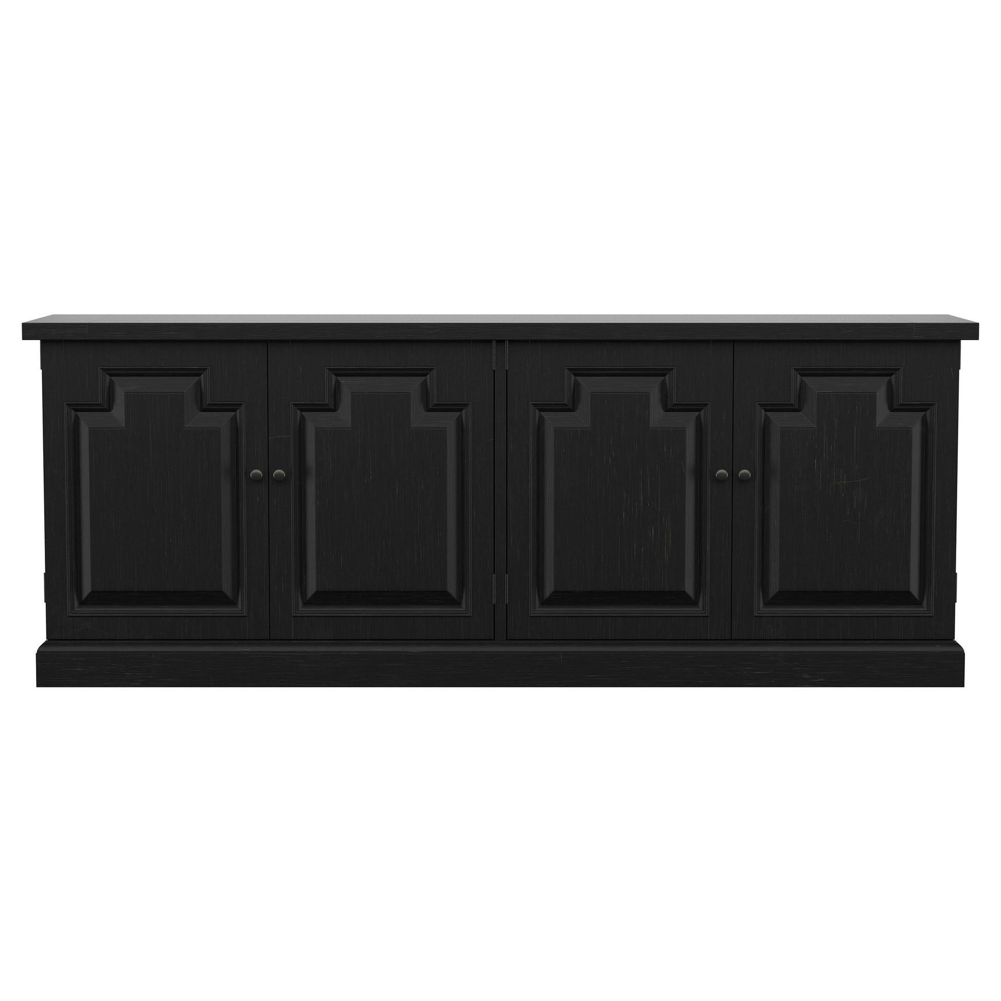 Florence 4-door Dining Sideboard Buffet Distressed Black