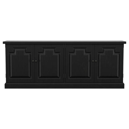 Florence 4-door Dining Sideboard Buffet Distressed Black