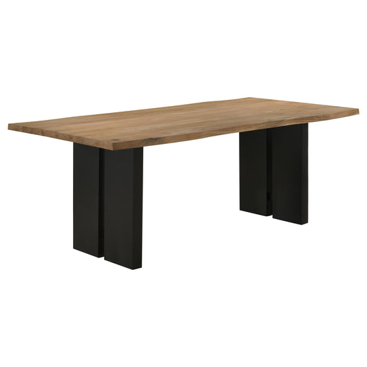 Bradshaw 80-inch Live Edge Wood Dining Table Natural Acacia - The Sleep Loft - Online Mattress Showroom NYC