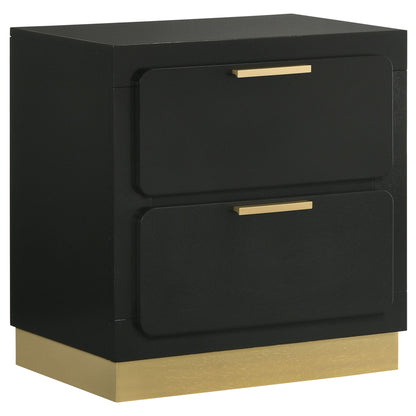 Modern Luxury Nightstand With 2 Drawer Storage - The Sleep Loft - Online Mattress Showroom NYC