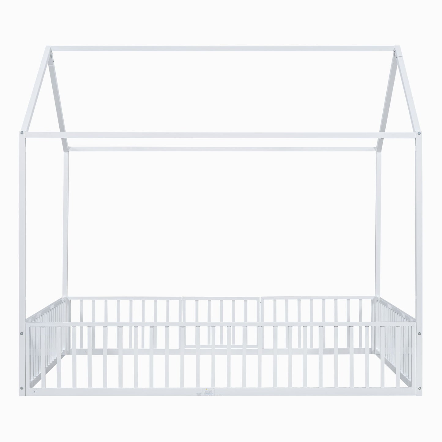 Metal House Bed With Fence And Door - The Sleep Loft - Online Mattress Showroom NYC