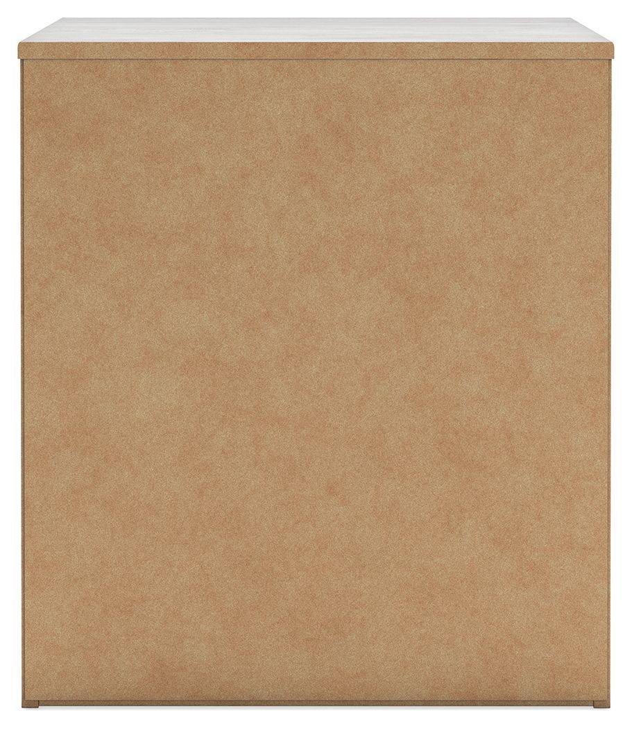 Cayboni - Two Drawer Night Stand - Whitewash - The Sleep Loft - Online Mattress Showroom NYC