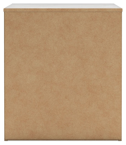 Cayboni - Two Drawer Night Stand - Whitewash - The Sleep Loft - Online Mattress Showroom NYC