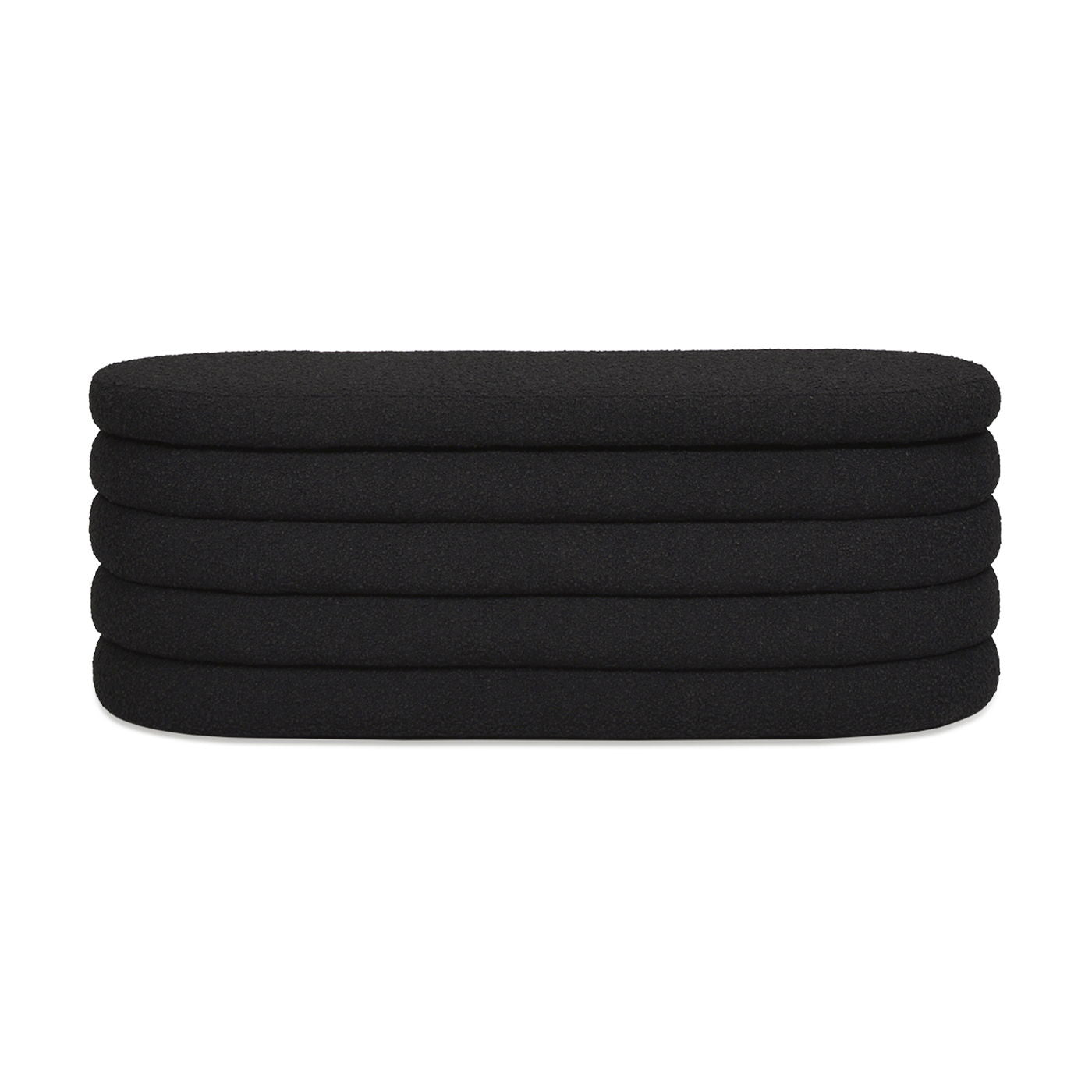 Fuji - Upholstered Oval Storage Bench - The Sleep Loft - Online Mattress Showroom NYC
