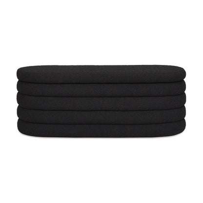 Fuji - Upholstered Oval Storage Bench - The Sleep Loft - Online Mattress Showroom NYC