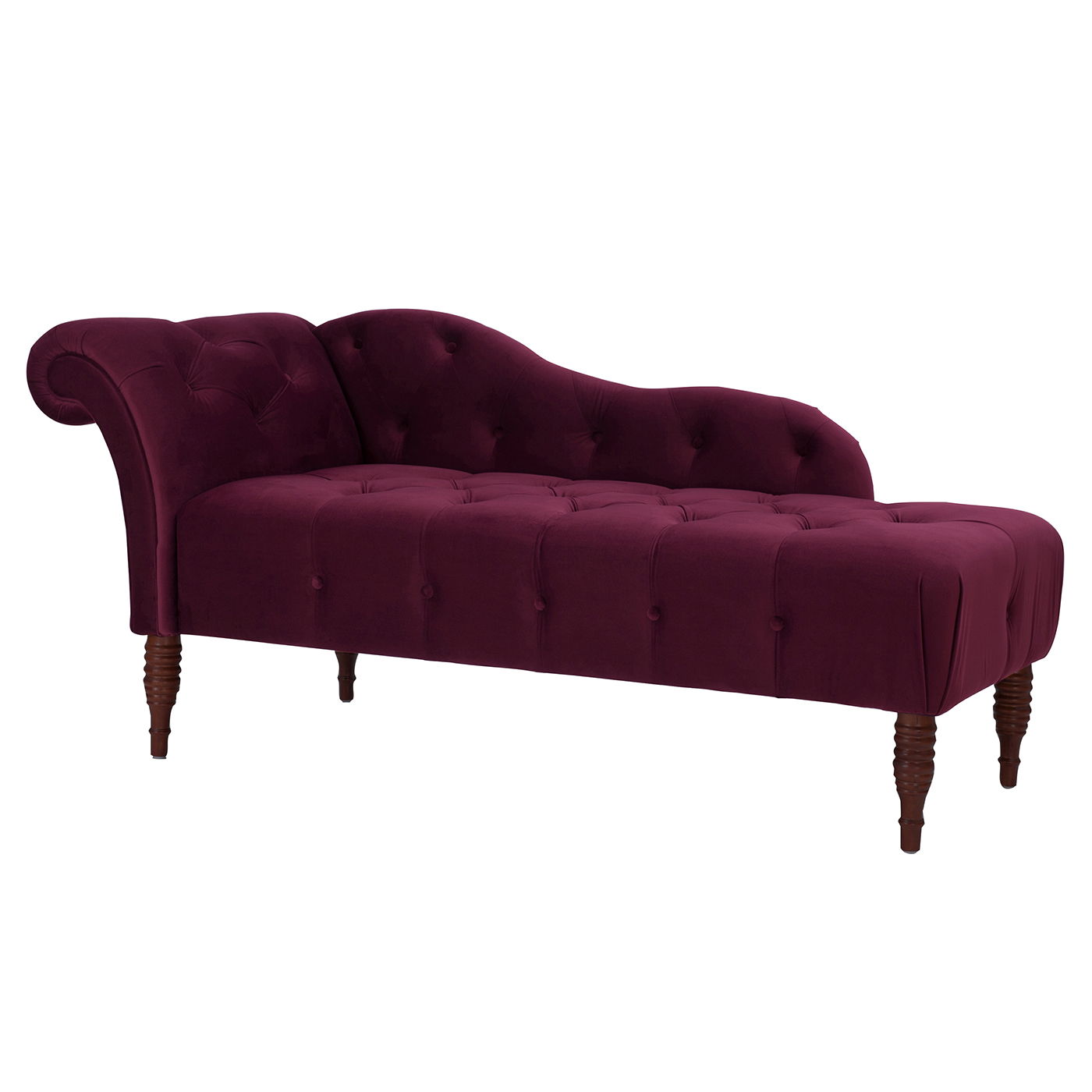 Samuel - Tufted Roll Arm Chaise Lounge - The Sleep Loft - Online Mattress Showroom NYC