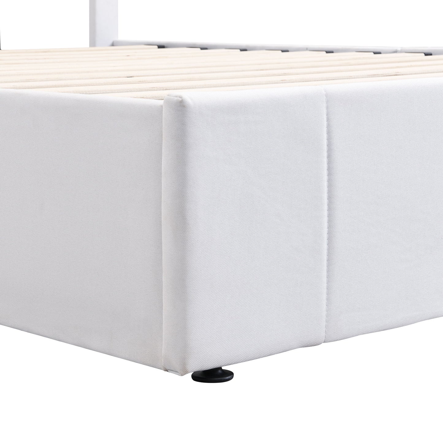 Elegant Upholstered Platform Bed With Hydraulic Storage System - The Sleep Loft - Online Mattress Showroom NYC