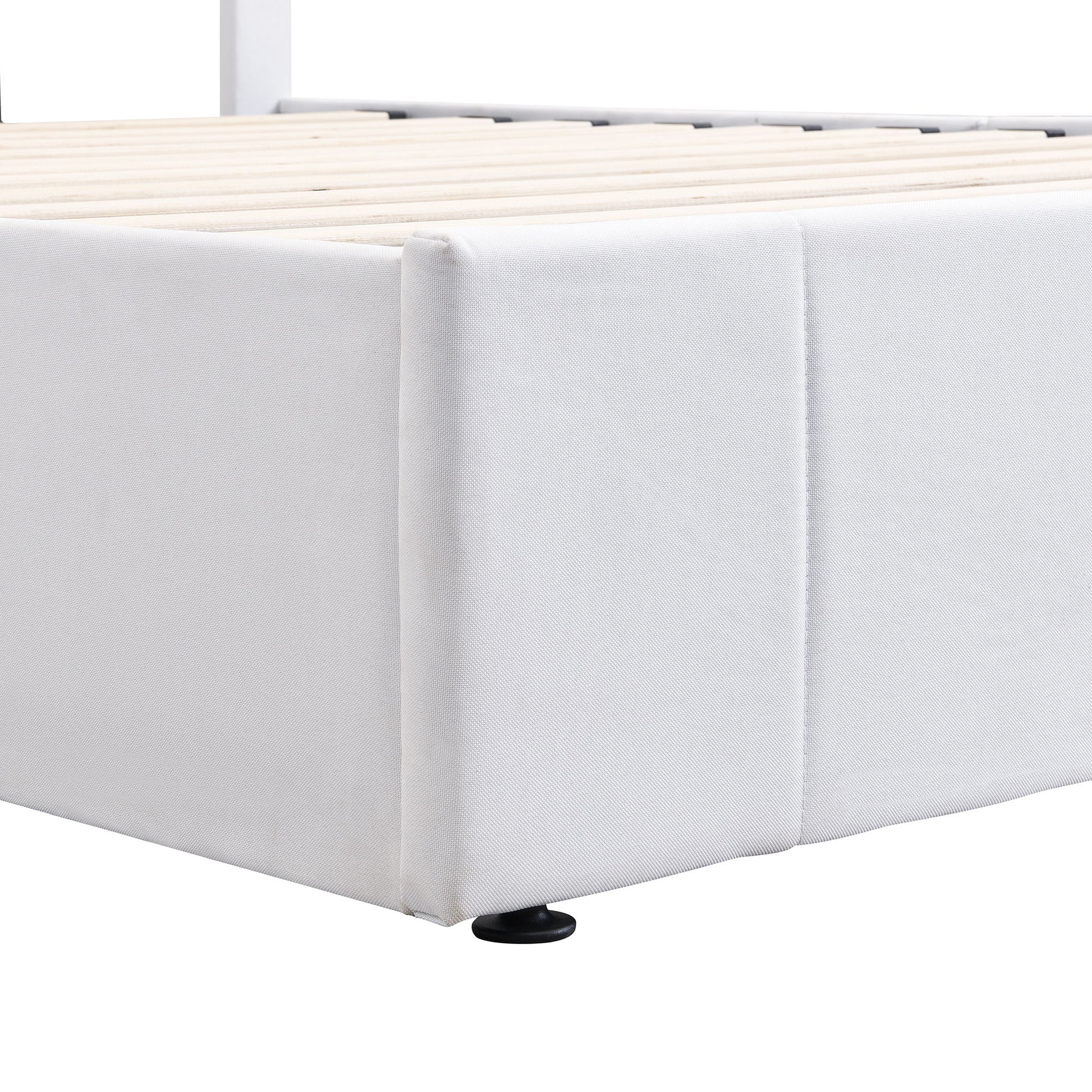 Elegant Upholstered Platform Bed With Hydraulic Storage System - The Sleep Loft - Online Mattress Showroom NYC