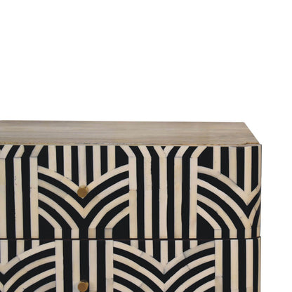 Edessa Bone Inlay Bedside - The Sleep Loft - Online Mattress Showroom NYC