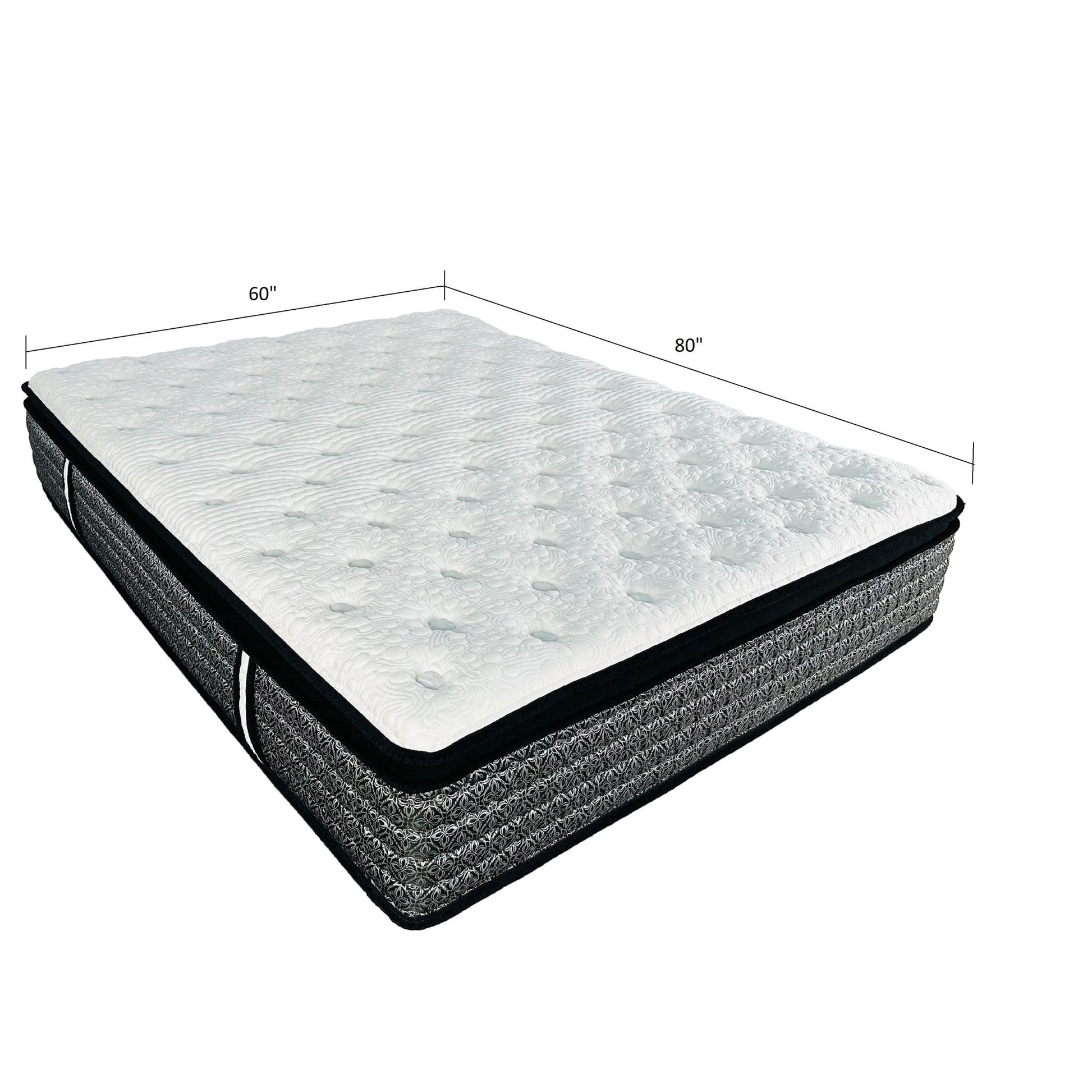 Premium 14" Queen Size Hybrid Mattress In A Box Plush Gel Memory Foam Top With Cooling Technology - Gray / White - The Sleep Loft - Online Mattress Showroom NYC